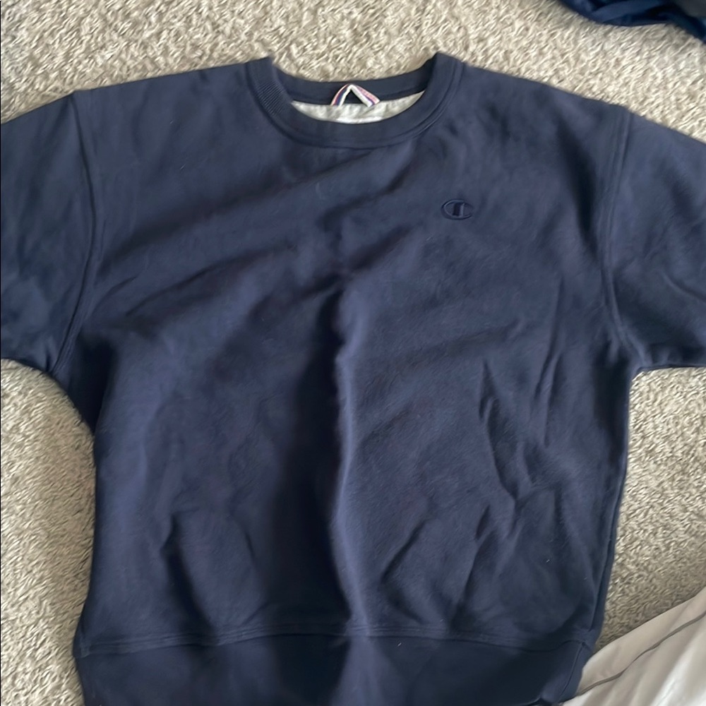 Champion Dark Blue Crewneck Sweatshirt